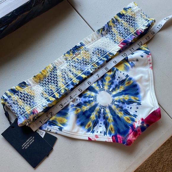 NWT (XS/S) M? Tommy Hilfiger smock ruffle hip hugger waistband full back bottoms - Picture 13 of 13